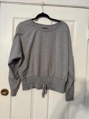 Central Park Women’s Gray Drawstring Hem Sweatshirt